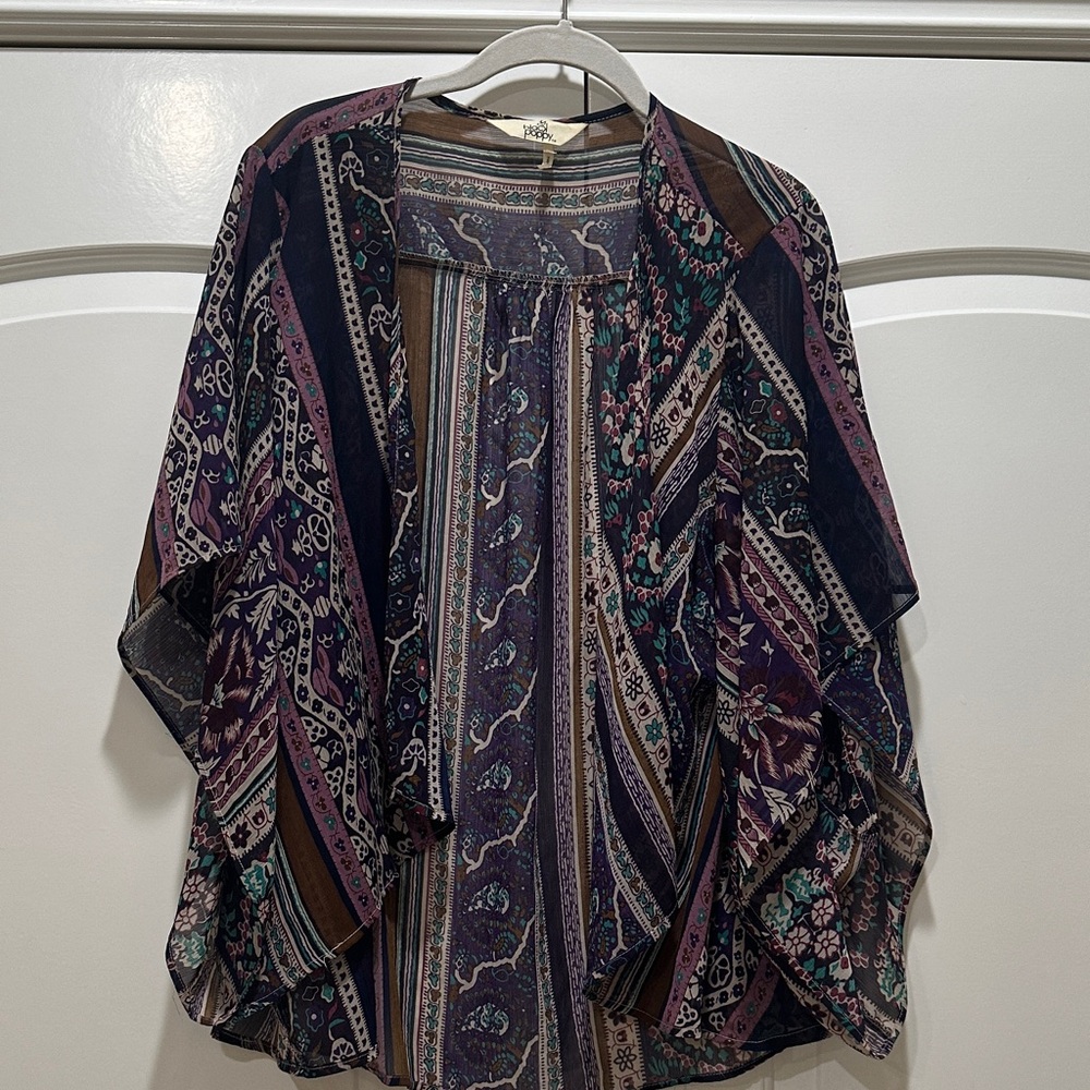 Bohemian Multicolor Kimono Cardigan